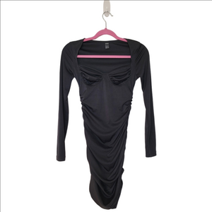 Elegant Black Long Sleeve Dress